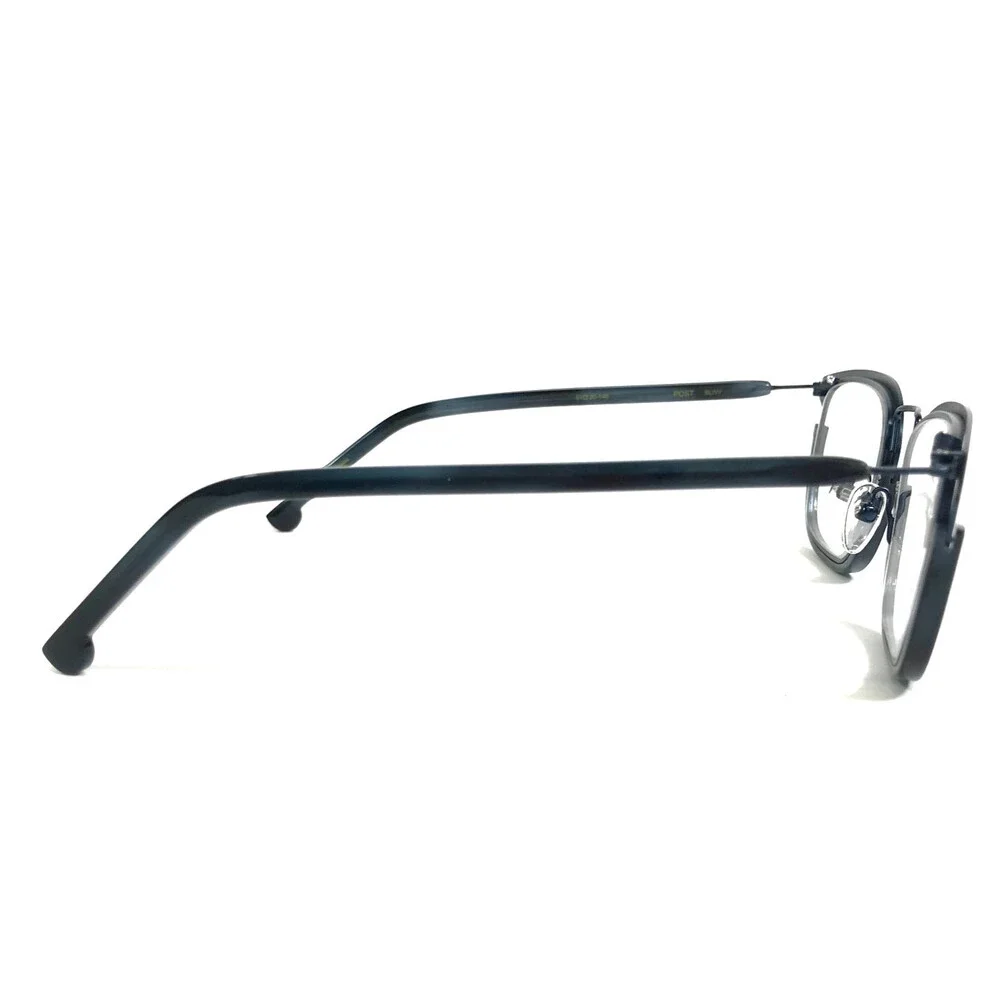 Fiction Eyeglasses Frames POST BLWV Matte Blue Square Full Rim 51-20-140